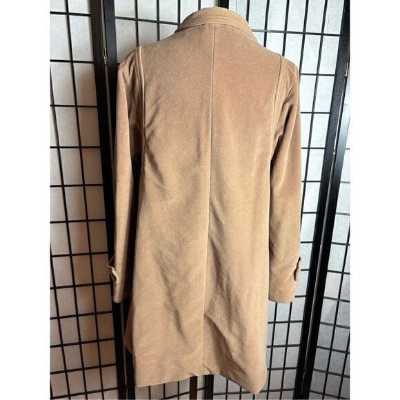 Juli De Roma Kajjmir Tan Finest Man Made Cashmere Coat - Picture 5 of 7